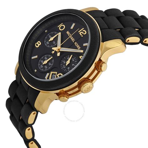 michael kors black face watch womens|Michael Kors black diamond watch.